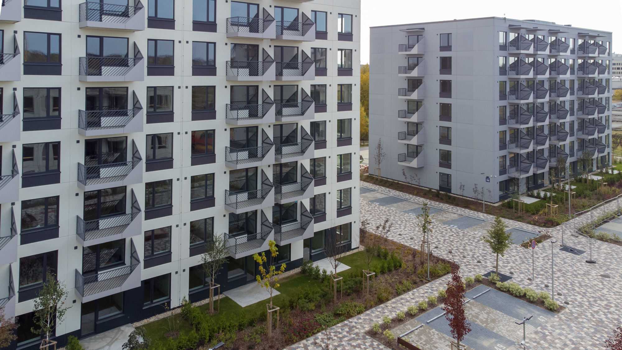 Daupro | Railings for balconies and stairs in YIT project Silvas Nami
